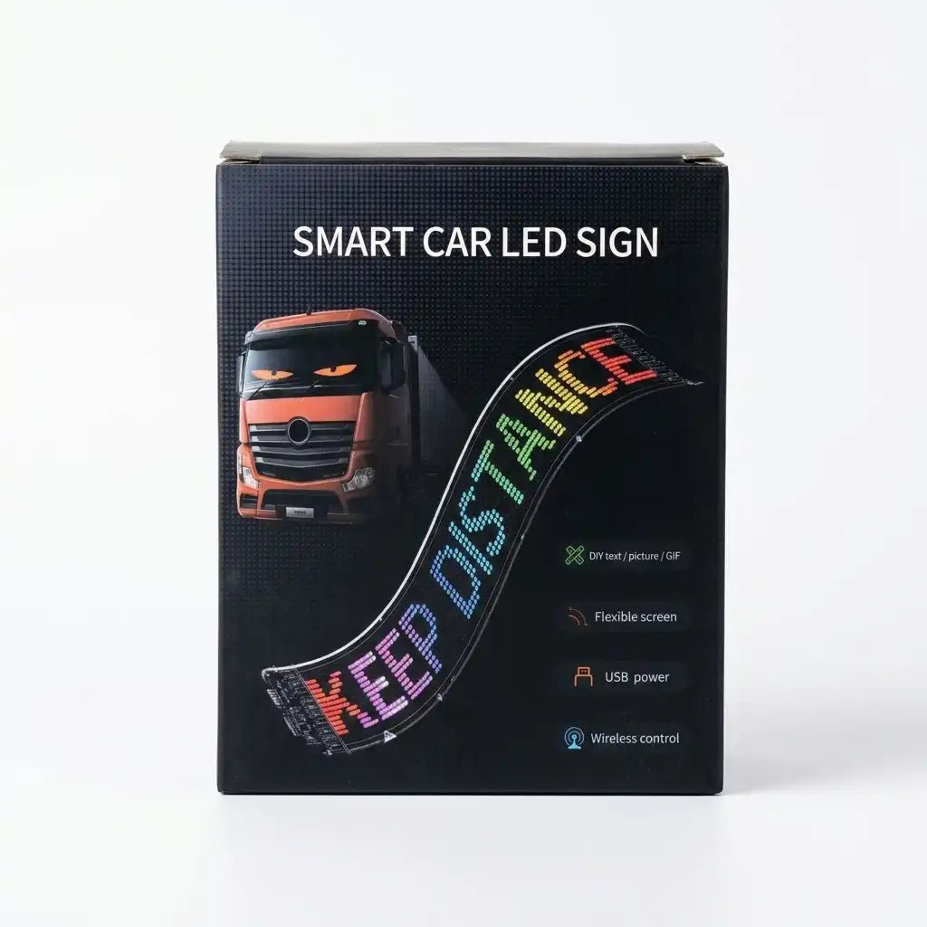 Smart LED Display Panel for Car Windows – Bluetooth App Controlled - Dohans Essentials - qatar
