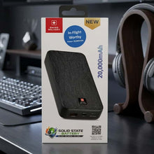 Swiss Military 20000mAh Power Bank(Solid State Battery) Black