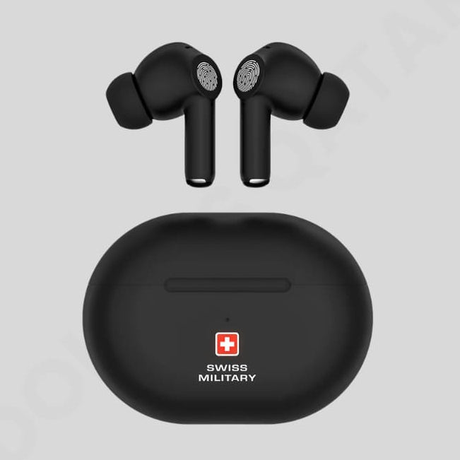 Swiss Military Delta 5 Active Noise Cancellation EarBuds - Dohans Essentials - qatar