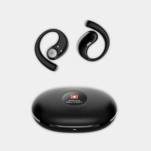 Swiss Military Delta 7 Open Ear Earbuds Rich Bass, Full Ambience | Black | SM-TWS-DELTA7-BLK