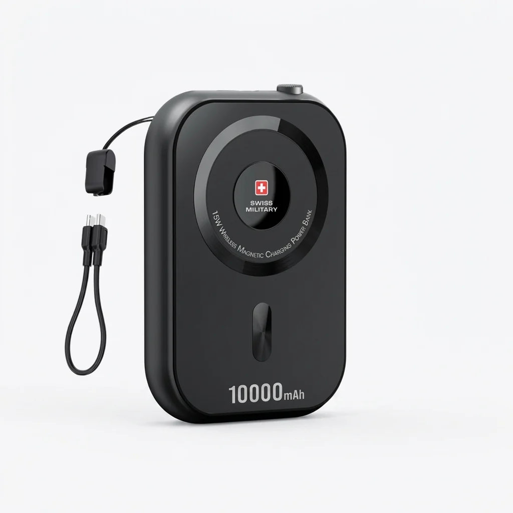 Swiss Military 10000mAh 3-in-1 Wireless Solid State Power Bank