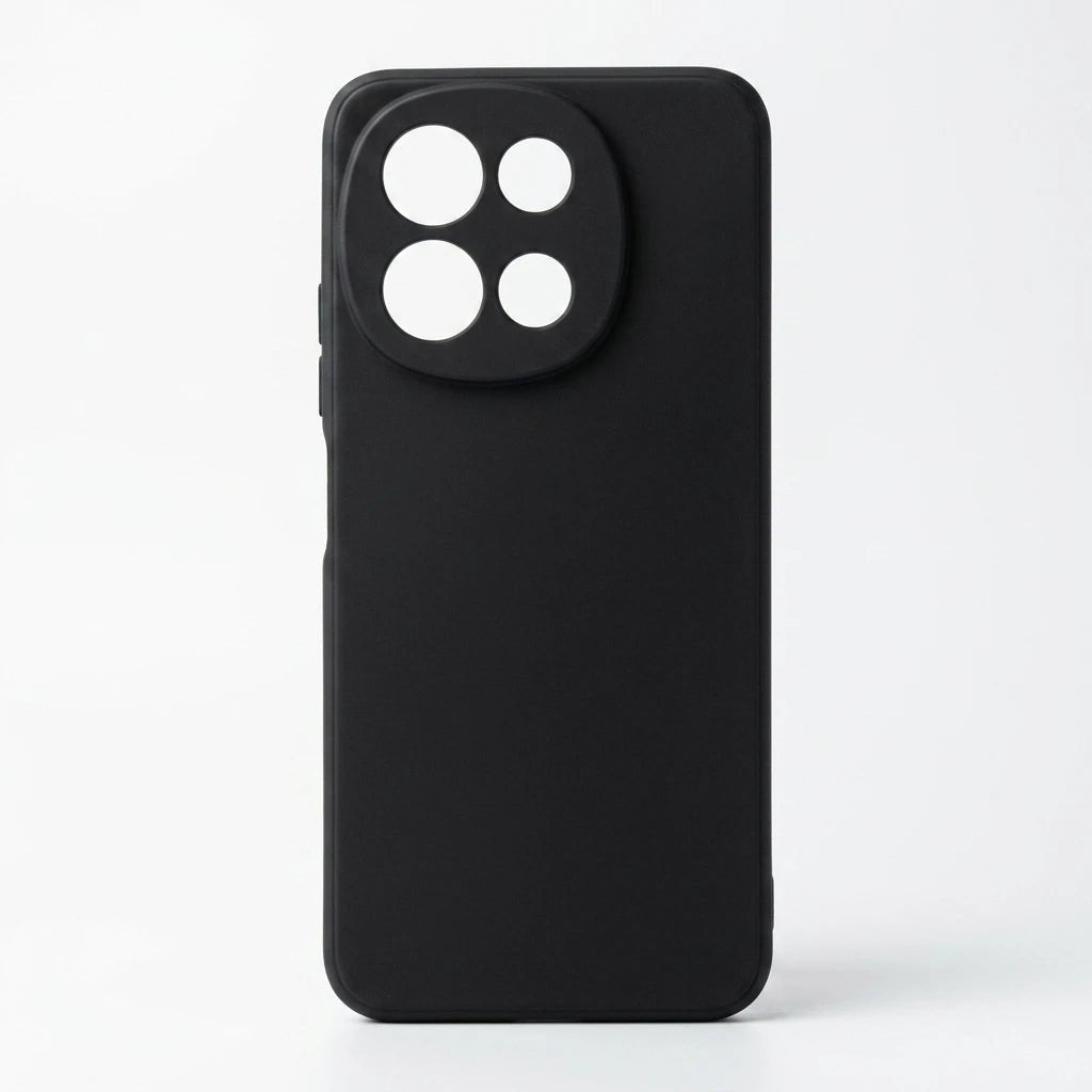 Black phone case on a white background