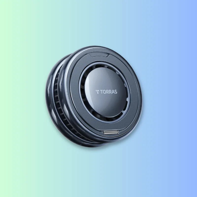 Torras Ostand PolarCircle Qi2 15W TEC Cooling Wireless Charger - Black - Dohans Essentials - qatar