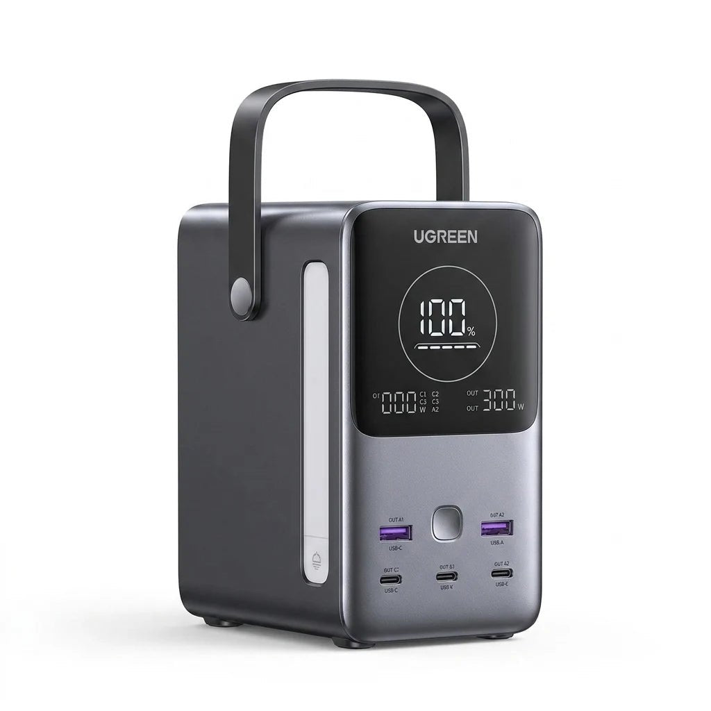 Ugreen Nexode PB770 Power Bank 48000mAh 300W – 5 Ports, 140W Input, Fast Charge - Dohans Essentials - qatar