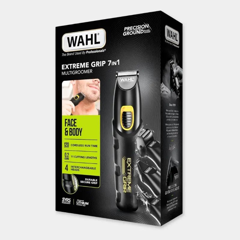 WAHL Extreme Grip 7-In-1 Multi-Grooming Trimmer - Black - Dohans Essentials - qatar