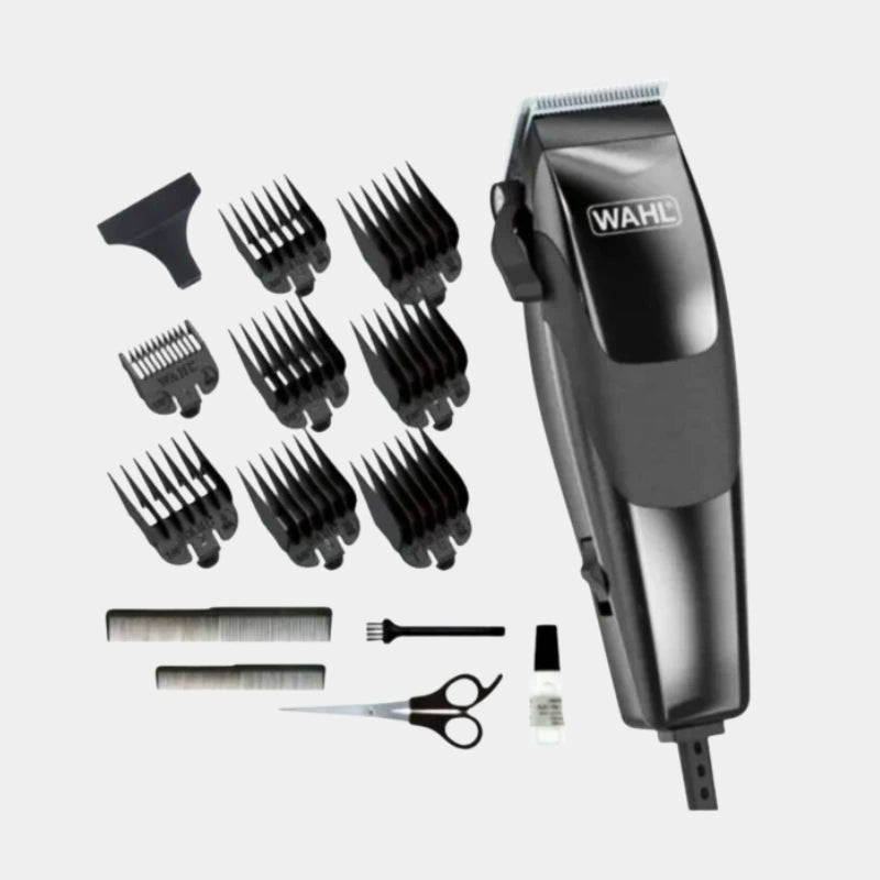 WAHL Sure Cut Hair Cutting Kit 79449 - 227 16 Pieces Corded Clipper - Dohans Essentials - qatar
