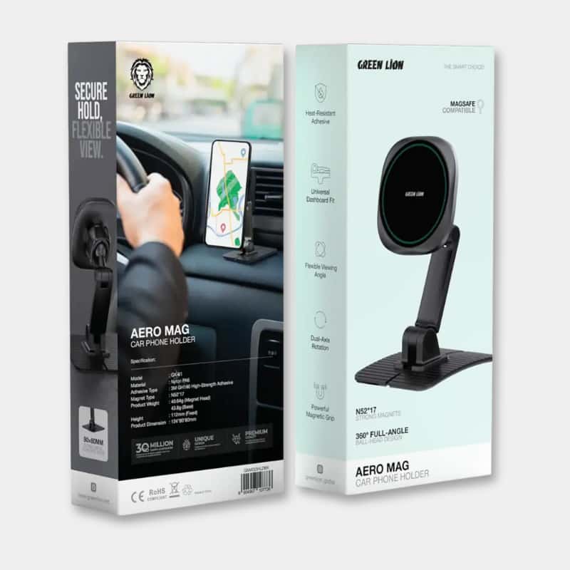 Green Lion Aero Mag Magnetic Phone Holder Car Mount