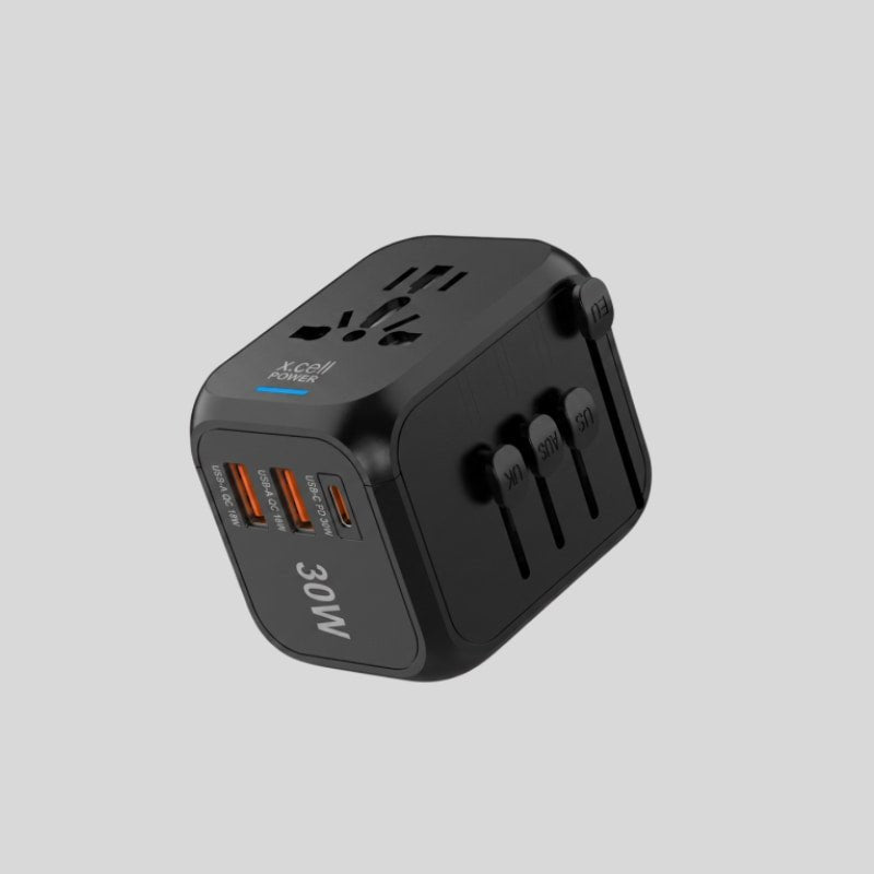 X-Cell 30W World Travel Adapter - Dohans Essentials - qatar