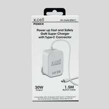 شاحن X-Cell GaN بقوة 30 واط بمنفذ Type-C مع كابل بطول 1.5 متر