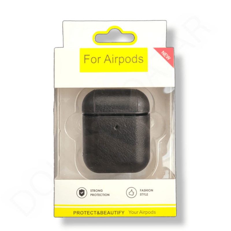 Dohans AirPods Cover AirPods 1/2 Black Leather Covers
