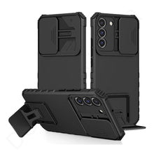 Black Slide Camera Protection with Kickstand Cover & Cases for Realme Mobile Phone Models