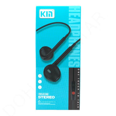 Dohans Earphone Black Kin 3.5MM Stereo Earphone K102