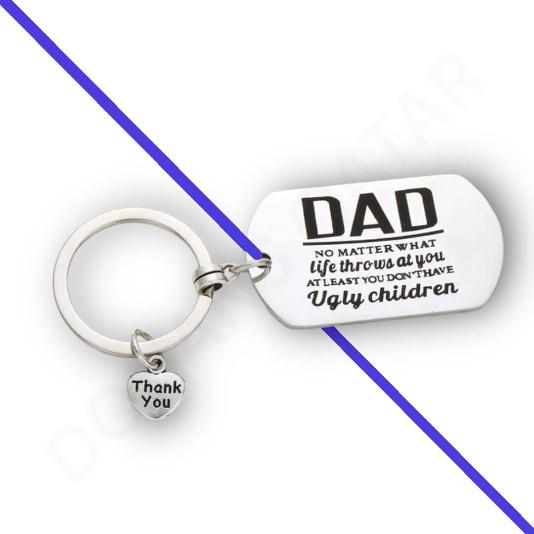 Dohans keyring Keyring for Dad Writing and Love Keyring