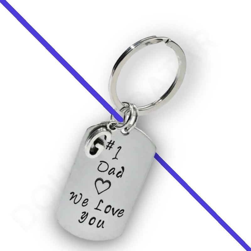 Dohans keyring Keyring for I love Dad Writing and Love Keyring