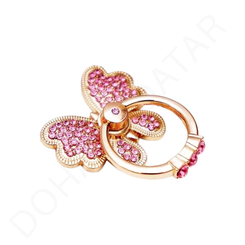 Dohans Mobile Phone Accessories Pink Rhinestone Mobile Ring Holder