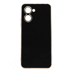 Dohans Mobile Phone case Black Realme C33 Gold Frame Silicone Case & Cover