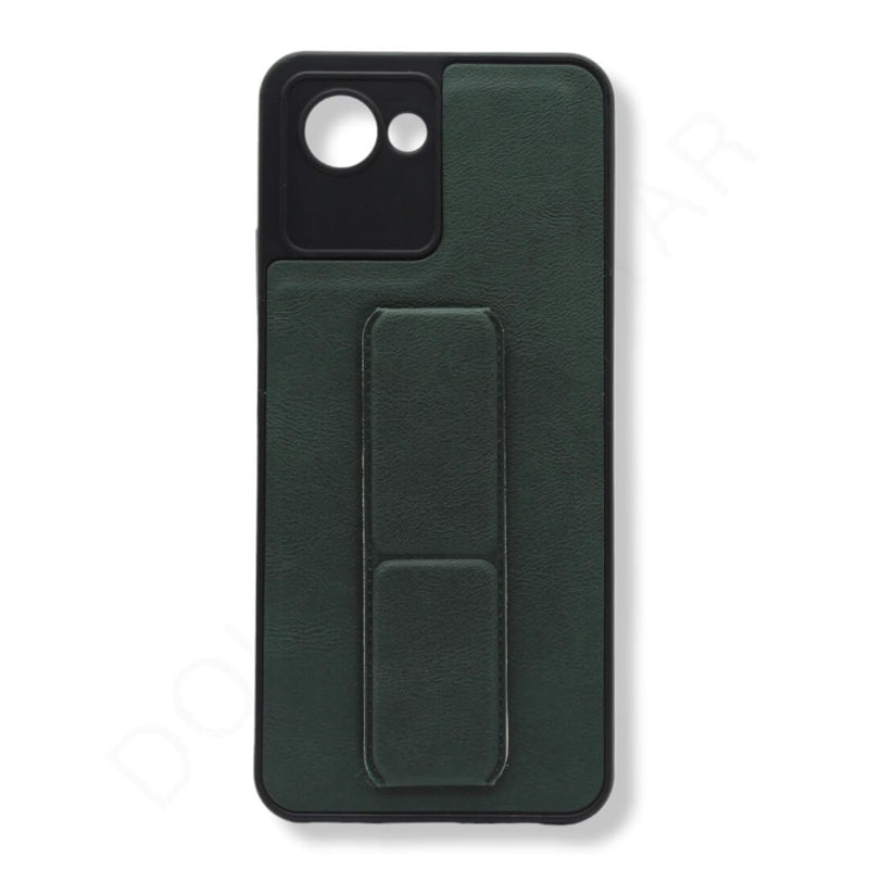 Dohans Mobile Phone case Green Realme C30S Leather Texture Stand Case & Cover