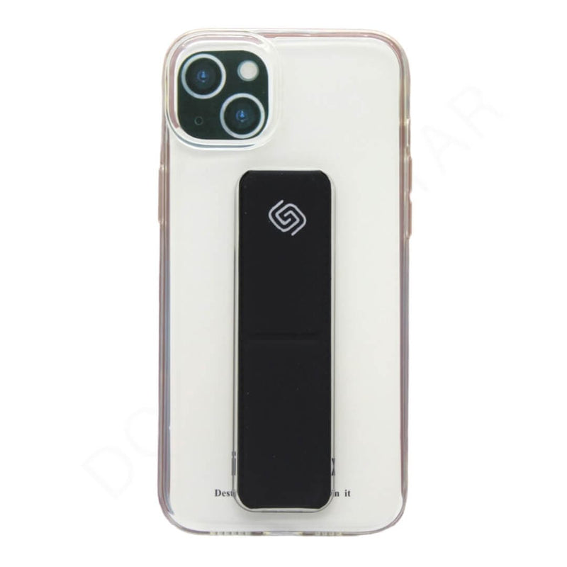 Dohans Mobile Phone Cases Black iPhone 14 Transparent Stand Cover & Cases
