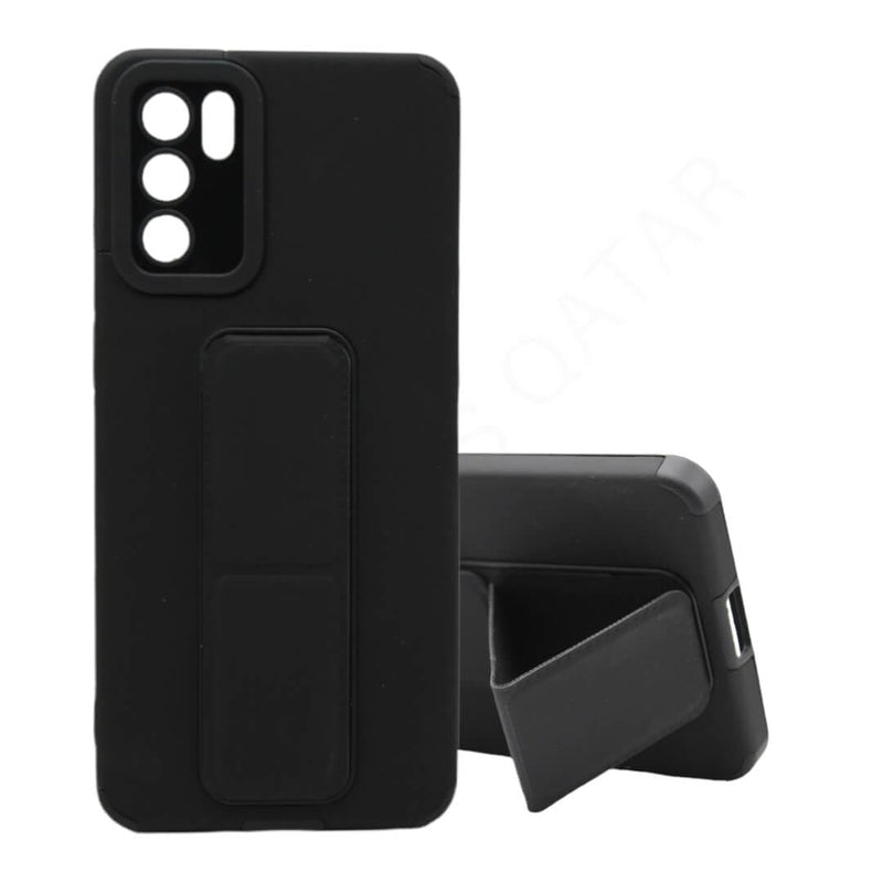 Dohans Mobile Phone Cases Black Oppo A16 Hard Stand Cases & Covers