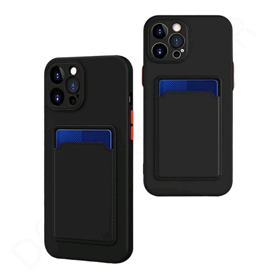 Samsung Galaxy A73 Silicone Card Holder Case & Cover - Mobile Phone Cases available at Dohans Qatar