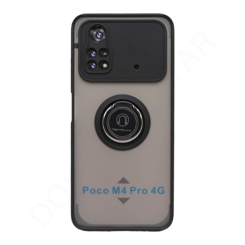 Dohans Mobile Phone Cases Black Xiaomi Poco M4 Pro 4G Magnetic Ring Case & Cover