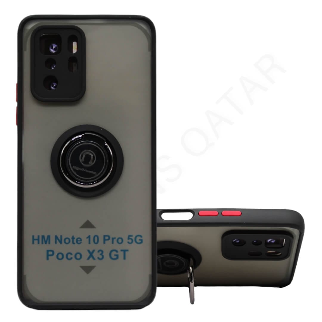 Dohans Mobile Phone Cases Black Xiaomi Redmi Note 10 Pro 5G Magnetic Ring Cover