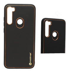 Dohans Mobile Phone Cases Black Xiaomi Redmi Note 8 MobiMax Gold Border Leather Cover