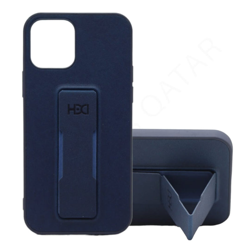 Dohans Mobile Phone Cases Blue iPhone 12 HDD Leather Stand Case & Cover
