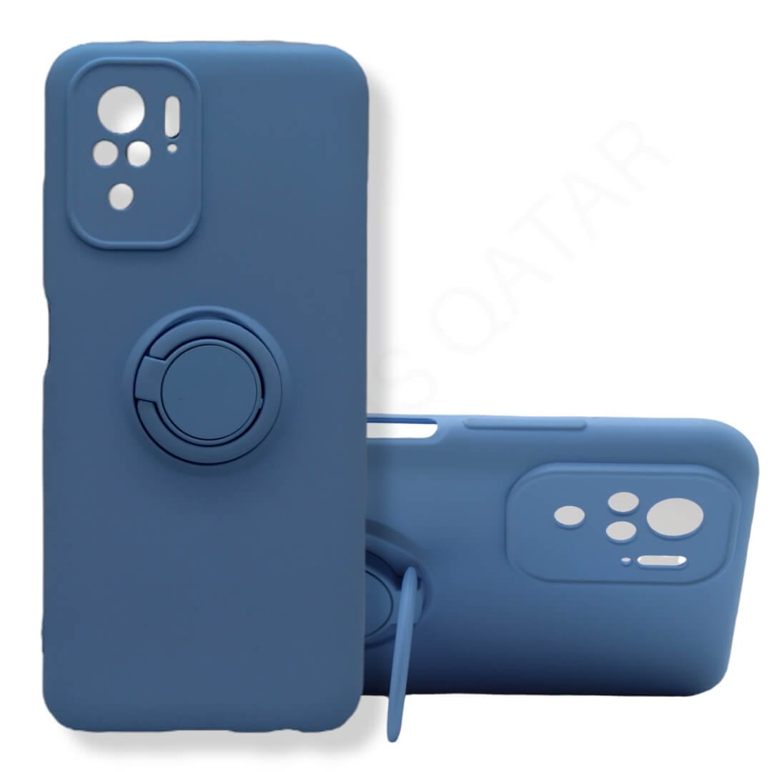 Dohans Mobile Phone Cases Blue Xiaomi Redmi Note 10 / Note 10S Plain Ring Cover