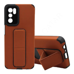 Dohans Mobile Phone Cases Brown Oppo A16 Hard Stand Cases & Covers