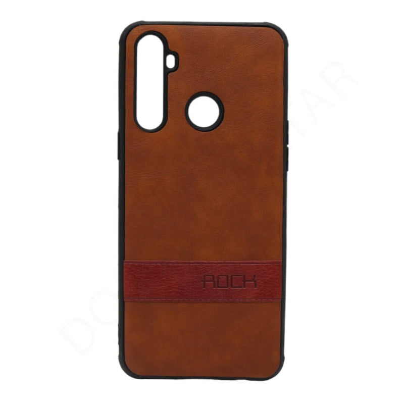 Dohans Mobile Phone Cases Brown Realme 6 Pro Rock Leather Cover & Case