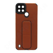 Dohans Mobile Phone Cases Brown Realme C21Y/ C25Y Hard Stand Cases & Covers