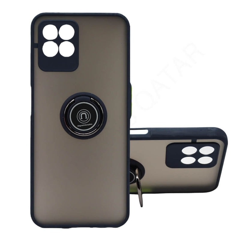 Dohans Mobile Phone Cases Dark Blue Realme 8i Magnetic Ring Cover