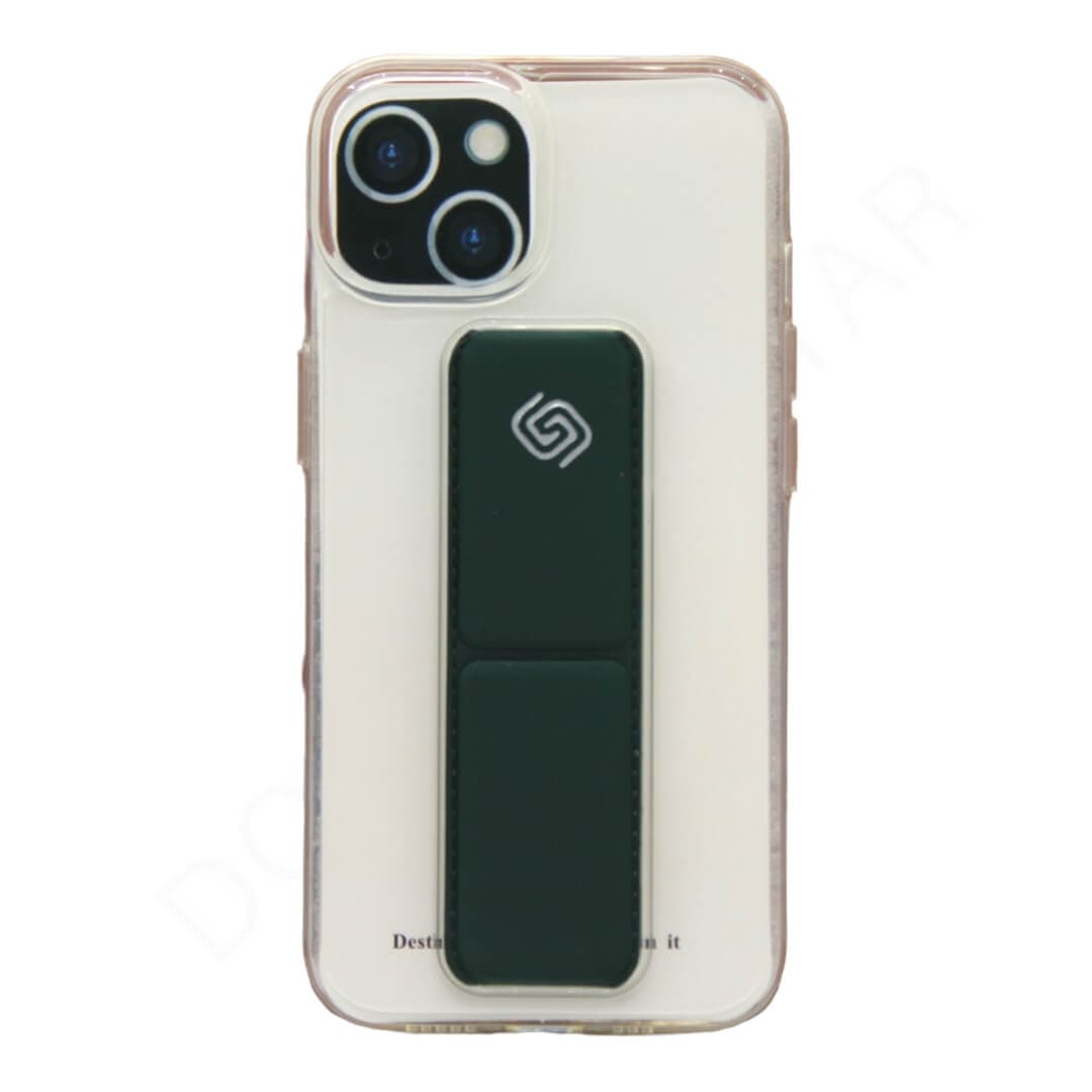 Dohans Mobile Phone Cases Green iPhone 14 Transparent Stand Cover & Cases