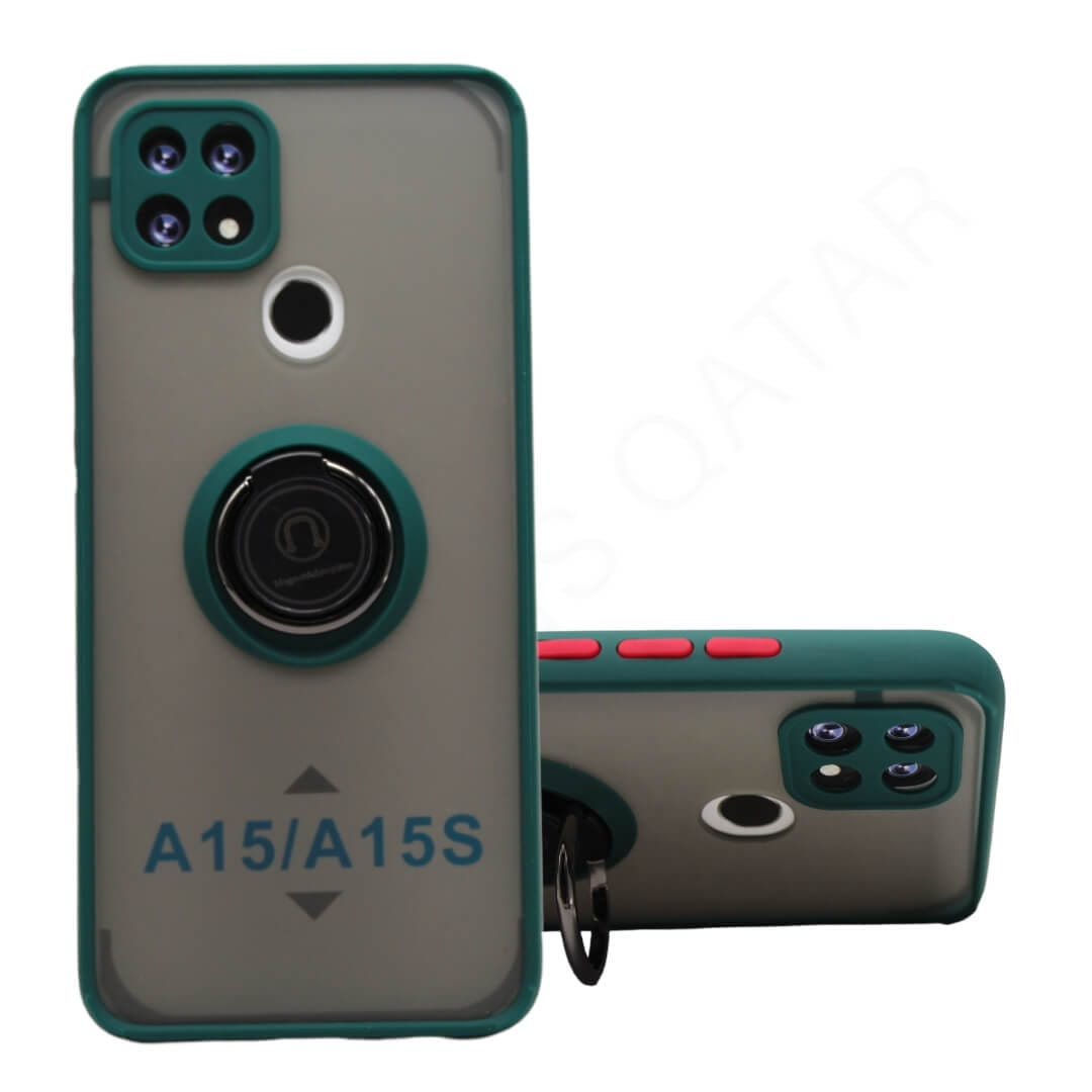 Dohans Mobile Phone Cases Green Oppo A15/ A15S - Magnetic Ring Cover