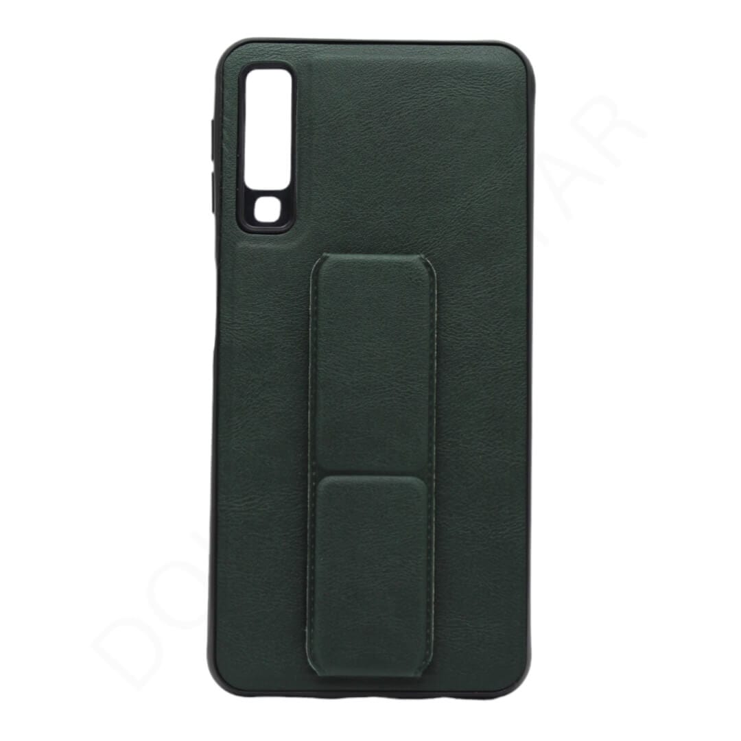 Dohans Mobile Phone Cases Green Samsung Galaxy A7 2018 Leather Texture Stand Case & Cover