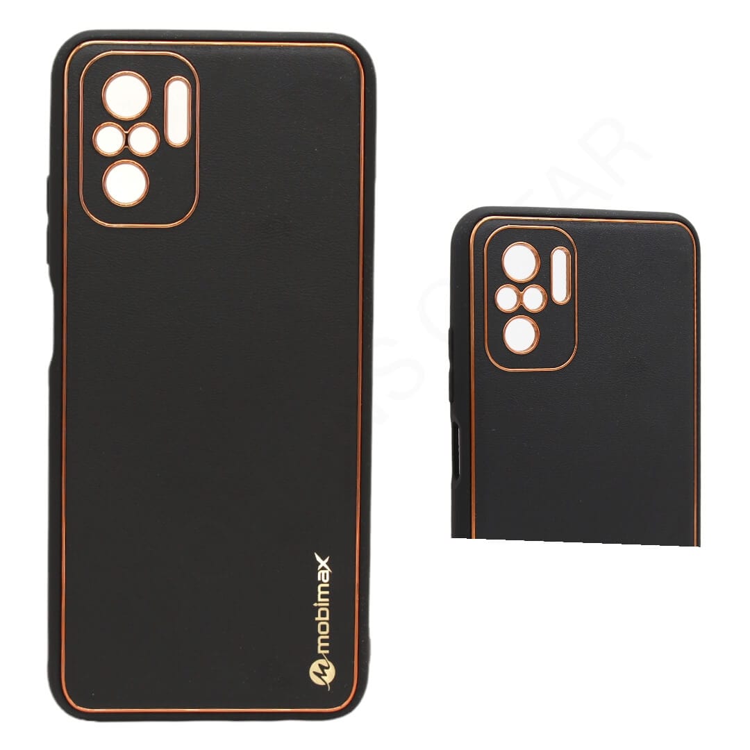 Dohans Mobile Phone Cases Grey Xiaomi Redmi Note 10 4G Mobimax Gold Border Leather Cover