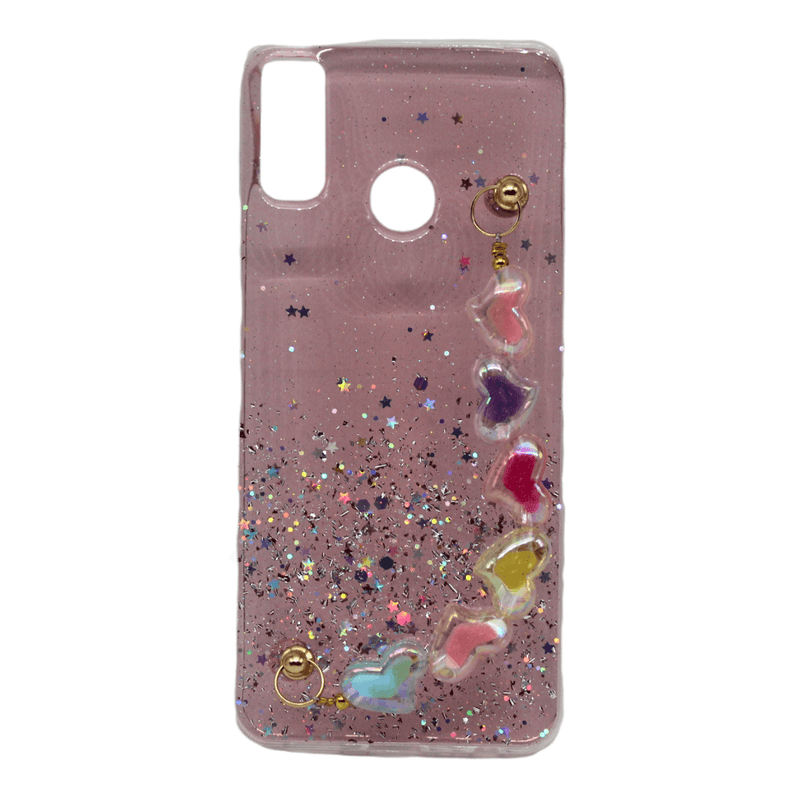 Dohans Mobile Phone Cases Huawei Y8s Shining  with Heart Straps Cover & Cases