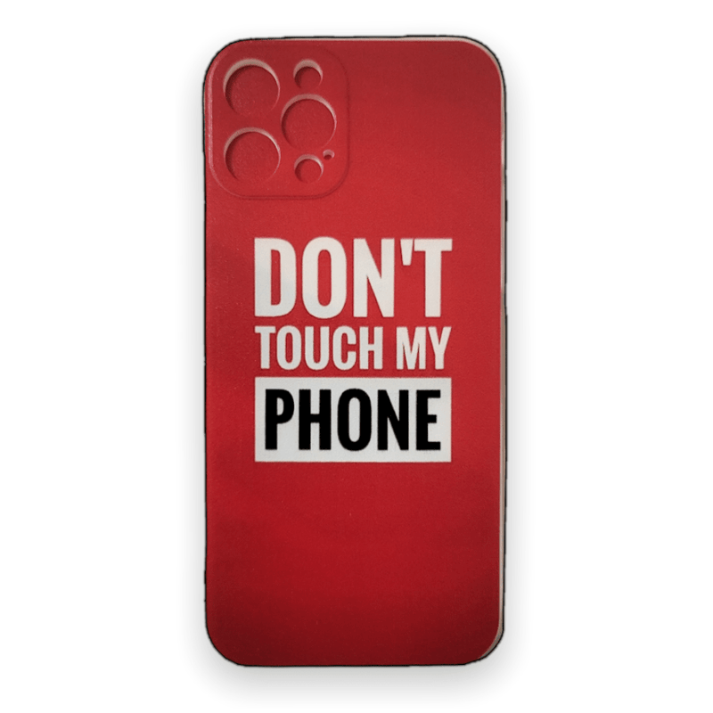 Dohans Mobile Phone Cases iPhone 12 Pro Red Don't Touch Case & Cover