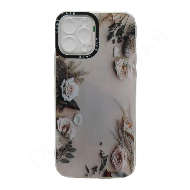 Dohans Mobile Phone Cases iPhone 12 Pro White Rose Silicone Cover & Cases