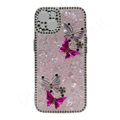 Dohans Mobile Phone Cases iPhone 13 3D Butterfly Rhinestone Case & Cover