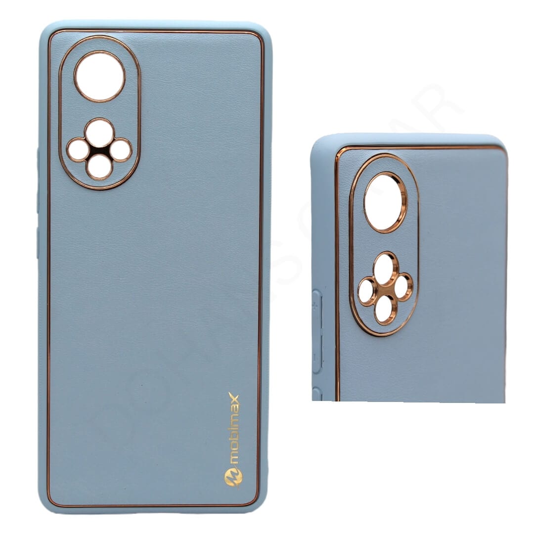 Huawei Nova 9 / Honor 50 Mobimax Gold Border Leather Cover - Mobile Phone Cases available at Dohans Qatar