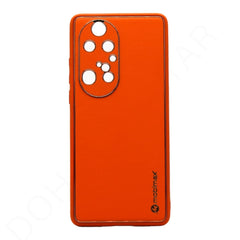 Dohans Mobile Phone Cases Orange Huawei P50 Pro - Mobimax Gold Border Premium Leather Cover & Cases