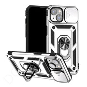 Protective Silver Case With Lens Cover For Samsung Galaxy A Series Models - Mobile Phone Cases available at Dohans Qatar