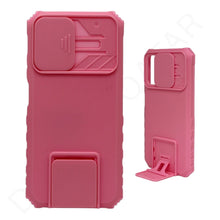 Pink Slide Camera Protection with Kickstand Cover & Cases for Realme Mobile Phone Models