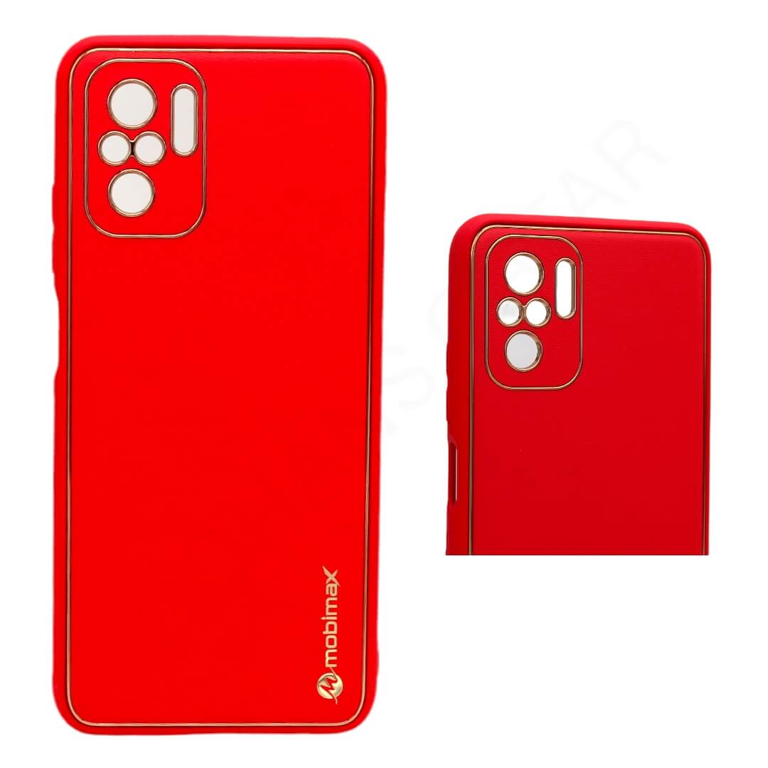 Dohans Mobile Phone Cases Red Xiaomi Redmi Note 10 4G Mobimax Gold Border Leather Cover
