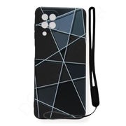Samsung Galaxy A22 4G 3D Line Cover With Lanyard - Mobile Phone Cases available at Dohans Qatar