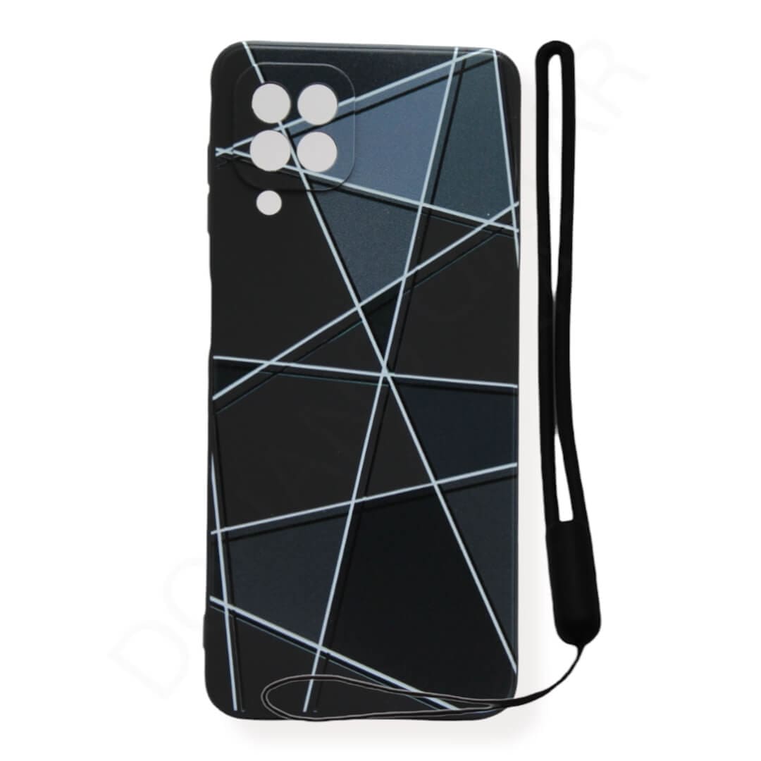 Samsung Galaxy A22 4G 3D Line Cover With Lanyard - Mobile Phone Cases available at Dohans Qatar