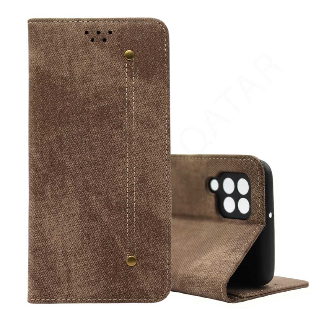 Samsung Galaxy A22 4G Magnetic Book Cover & Cases - Mobile Phone Cases available at Dohans Qatar