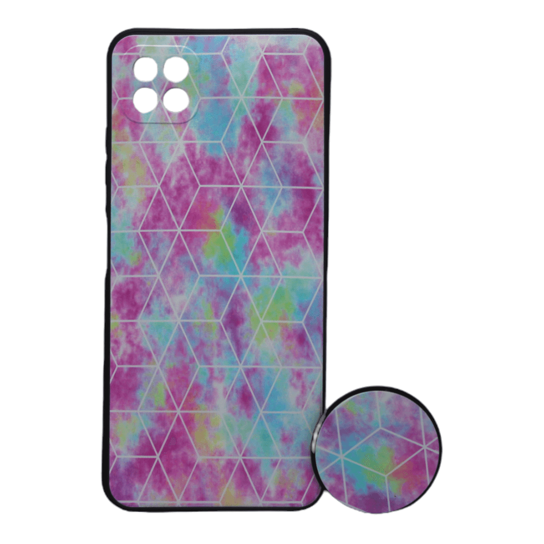 Samsung Galaxy A22 5G Cloud Pattern Line Cover And Case - Mobile Phone Cases available at Dohans Qatar